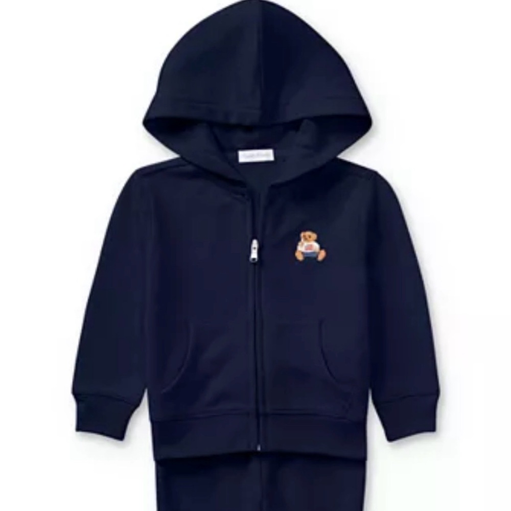 Ralph Lauren Boys' Polo Bear Hoodie & Pants Set - Baby